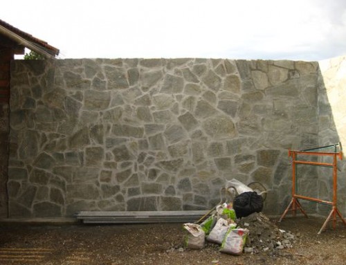 Mur en pierre de taille